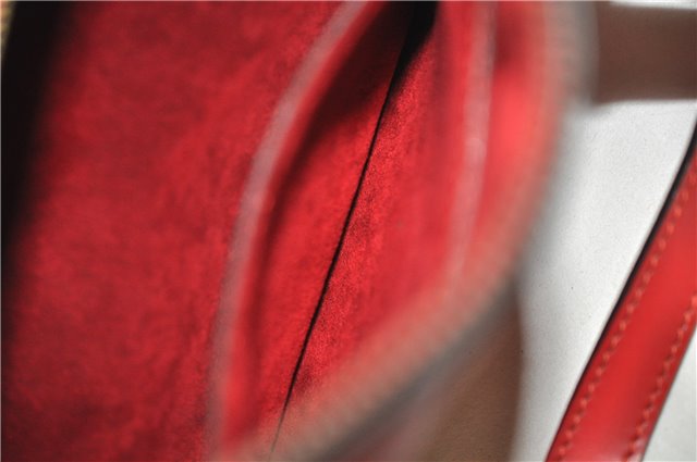 Authentic Louis Vuitton Epi Soufflot Hand Bag Red M52227 LV 5028F