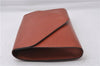 Authentic Louis Vuitton Epi Arts Deco Clutch Bag Brown M52633 LV 5029D