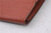 Authentic Louis Vuitton Epi Arts Deco Clutch Bag Brown M52633 LV 5029D