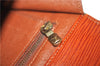 Authentic Louis Vuitton Epi Arts Deco Clutch Bag Brown M52633 LV 5029D