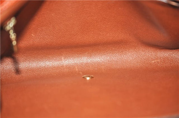 Authentic Louis Vuitton Epi Arts Deco Clutch Bag Brown M52633 LV 5029D