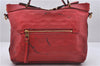 Auth Louis Vuitton Monogram Empreinte Bastille PM 2Way Tote Bag M41169 Red 5030D