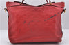 Auth Louis Vuitton Monogram Empreinte Bastille PM 2Way Tote Bag M41169 Red 5030D