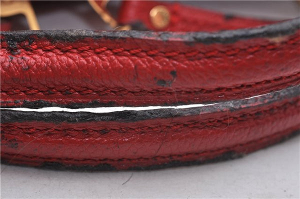 Auth Louis Vuitton Monogram Empreinte Bastille PM 2Way Tote Bag M41169 Red 5030D