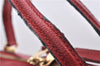 Auth Louis Vuitton Monogram Empreinte Bastille PM 2Way Tote Bag M41169 Red 5030D