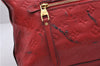 Auth Louis Vuitton Monogram Empreinte Bastille PM 2Way Tote Bag M41169 Red 5030D