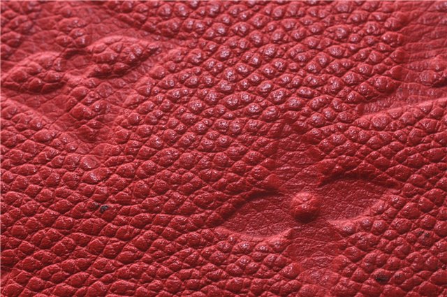 Auth Louis Vuitton Monogram Empreinte Bastille PM 2Way Tote Bag M41169 Red 5030D