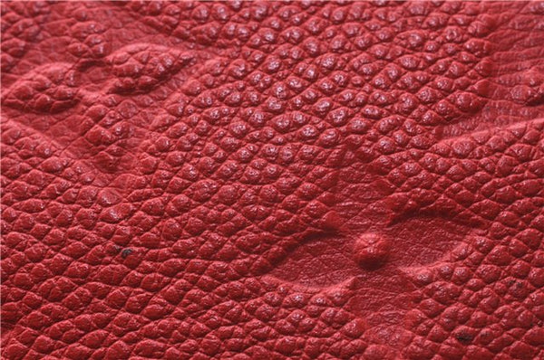 Auth Louis Vuitton Monogram Empreinte Bastille PM 2Way Tote Bag M41169 Red 5030D