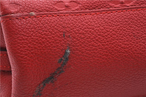 Auth Louis Vuitton Monogram Empreinte Bastille PM 2Way Tote Bag M41169 Red 5030D