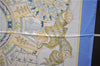 Authentic HERMES Carre 90 Scarf "L'AIR MARIN" Silk Light Blue 5030E