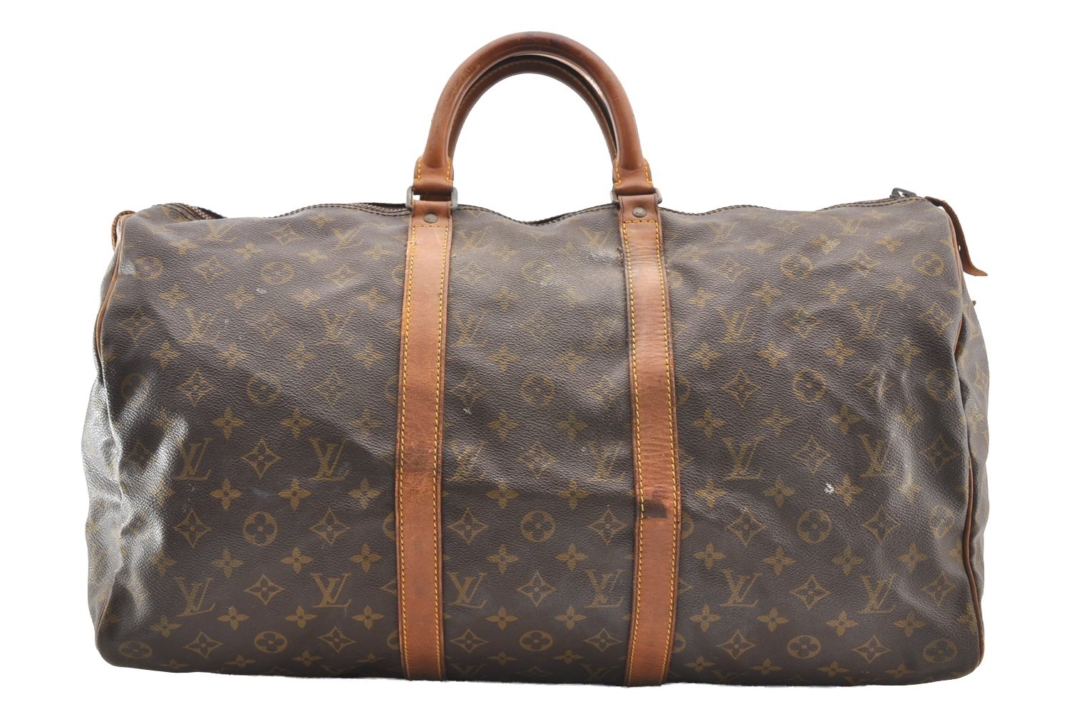 Authentic Louis Vuitton Monogram Keepall 50 Travel Boston Bag Old Model LV 5030I