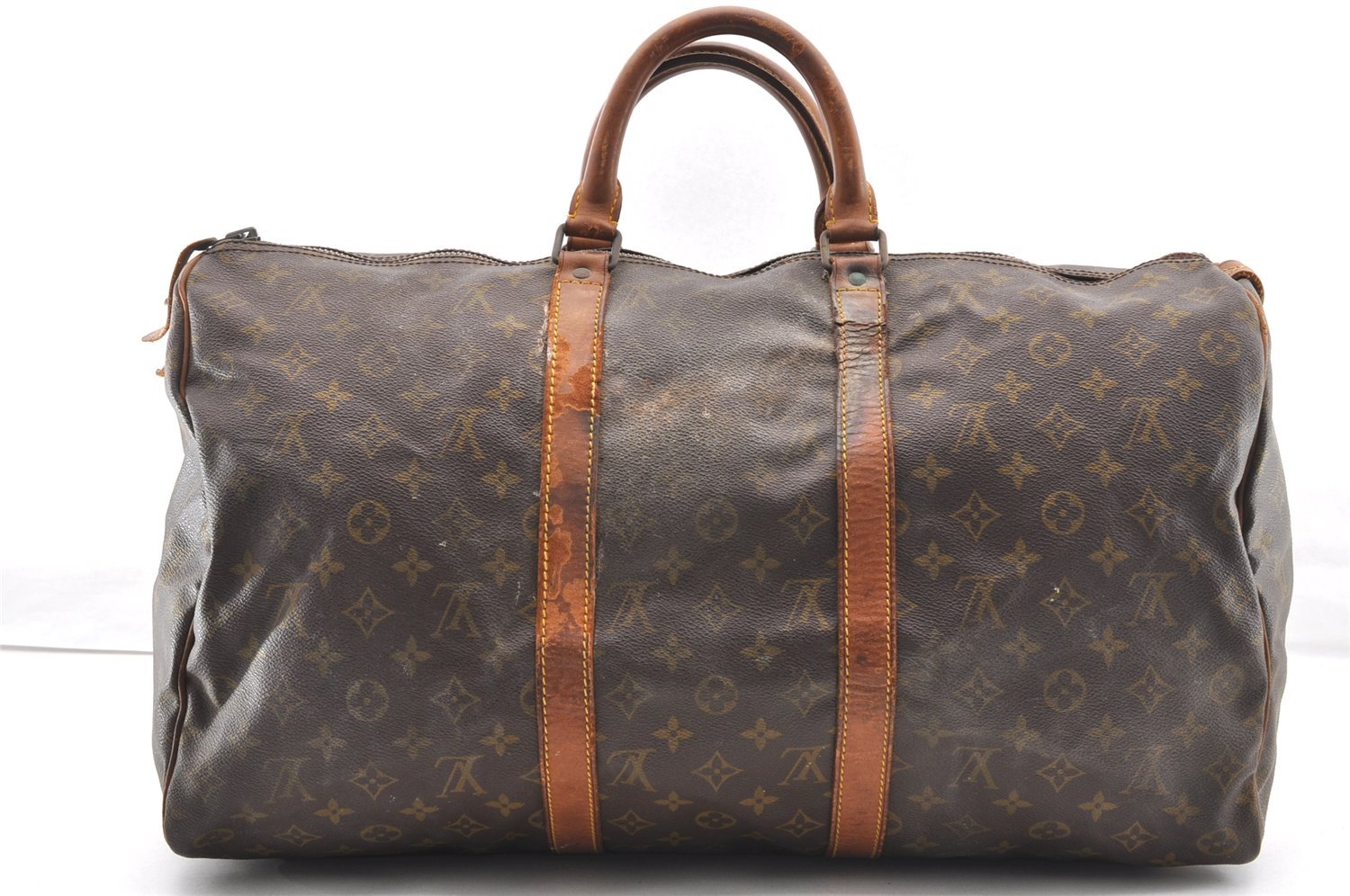 Authentic Louis Vuitton Monogram Keepall 50 Travel Boston Bag Old Model LV 5030I