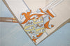 Authentic HERMES Carre 90 Scarf "Face au larg" Silk Yellow 5031E