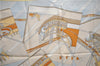 Authentic HERMES Carre 90 Scarf "Face au larg" Silk Yellow 5031E