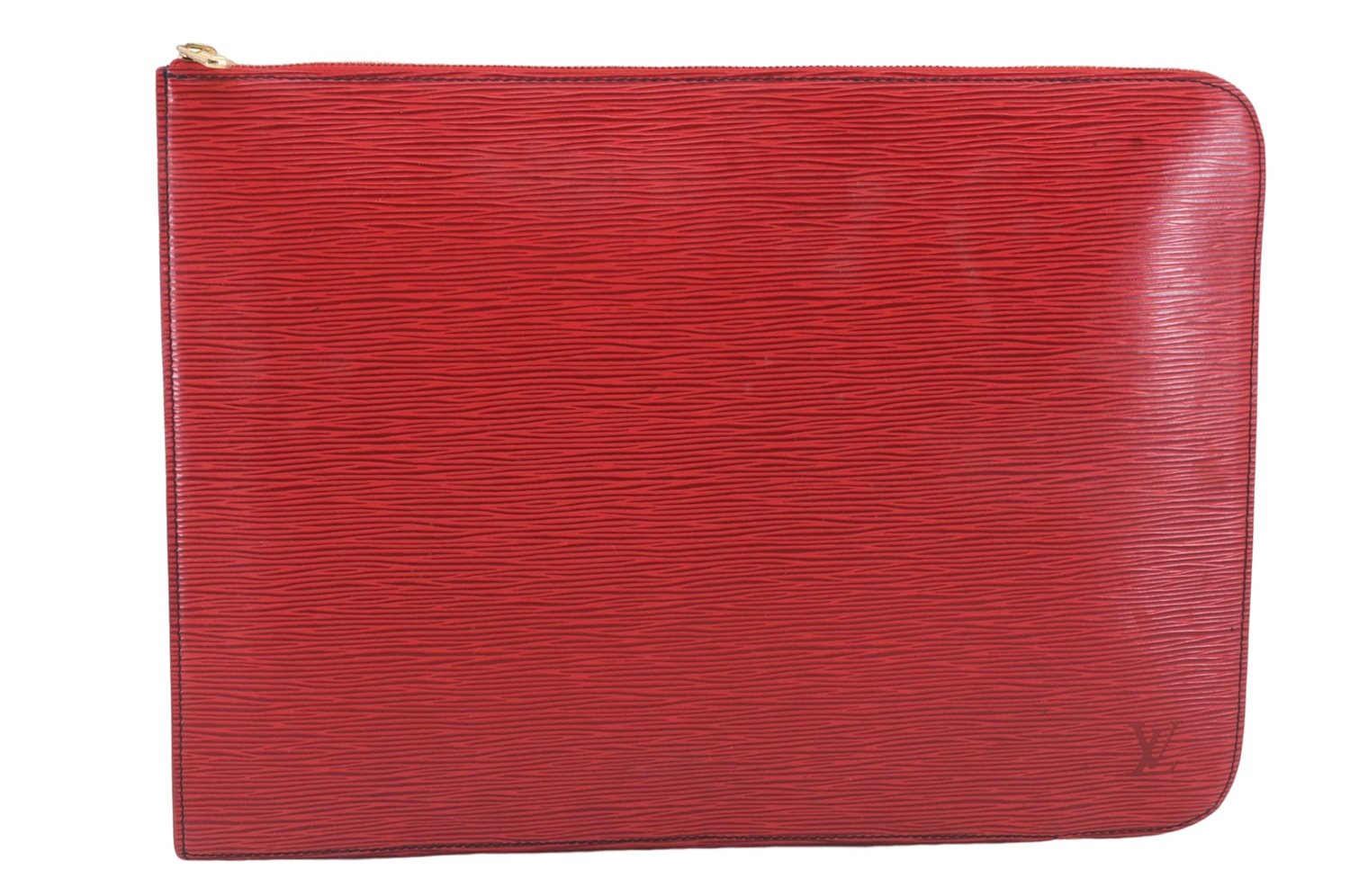 Authentic Louis Vuitton Epi Poche Documents Document Case M54497 Red LV 5032D