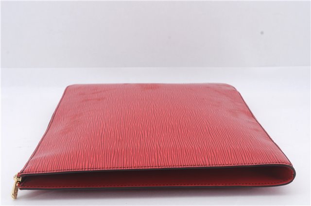 Authentic Louis Vuitton Epi Poche Documents Document Case M54497 Red LV 5032D