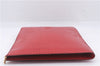 Authentic Louis Vuitton Epi Poche Documents Document Case M54497 Red LV 5032D