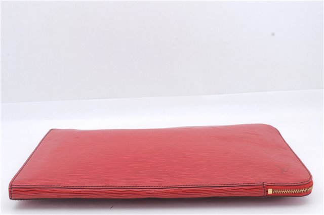 Authentic Louis Vuitton Epi Poche Documents Document Case M54497 Red LV 5032D