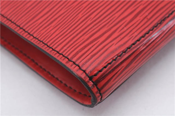 Authentic Louis Vuitton Epi Poche Documents Document Case M54497 Red LV 5032D