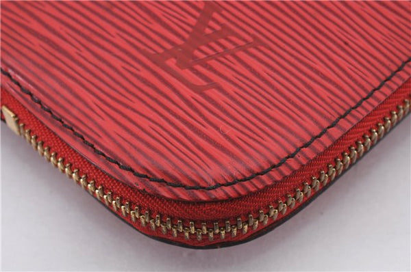 Authentic Louis Vuitton Epi Poche Documents Document Case M54497 Red LV 5032D