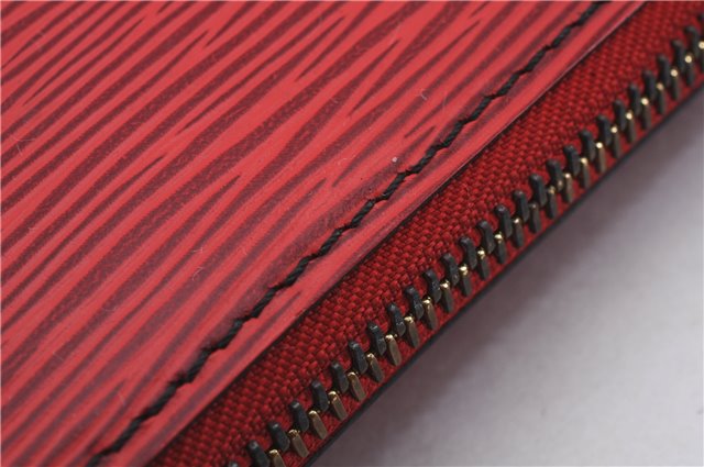Authentic Louis Vuitton Epi Poche Documents Document Case M54497 Red LV 5032D