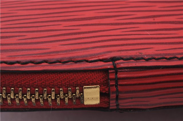 Authentic Louis Vuitton Epi Poche Documents Document Case M54497 Red LV 5032D