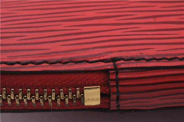 Authentic Louis Vuitton Epi Poche Documents Document Case M54497 Red LV 5032D