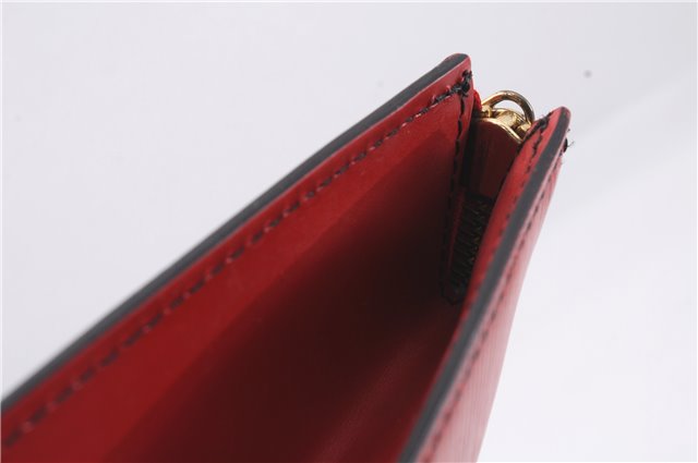 Authentic Louis Vuitton Epi Poche Documents Document Case M54497 Red LV 5032D