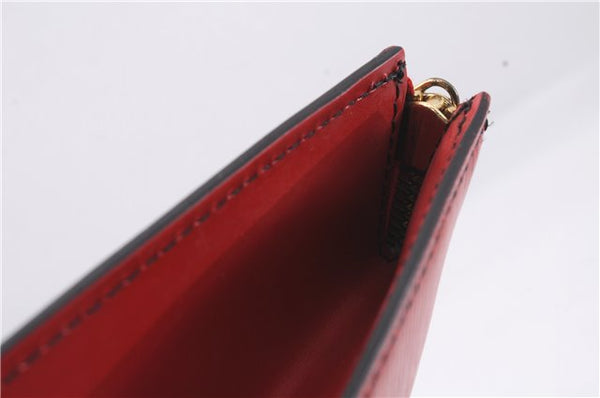 Authentic Louis Vuitton Epi Poche Documents Document Case M54497 Red LV 5032D