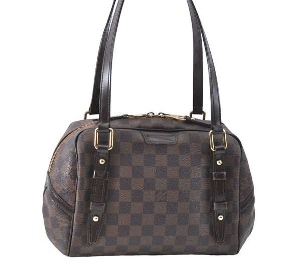Authentic Louis Vuitton Damier Rivington PM Shoulder Bag N41157 LV 5035C