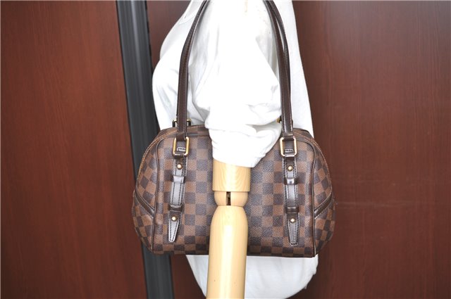 Authentic Louis Vuitton Damier Rivington PM Shoulder Bag N41157 LV 5035C