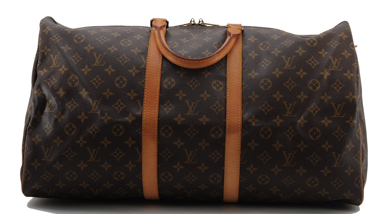 Authentic Louis Vuitton Monogram Keepall 55 Travel Boston Bag M41424 LV 5035F