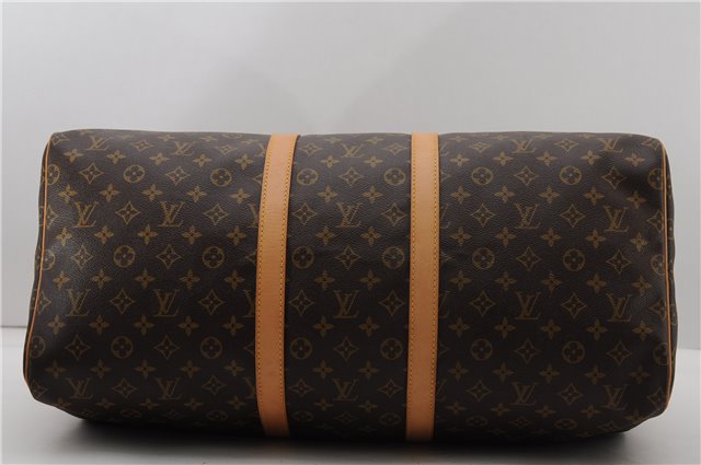 Authentic Louis Vuitton Monogram Keepall 55 Travel Boston Bag M41424 LV 5035F