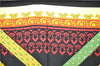 Authentic HERMES Carre 90 Scarf "Brins d'or" Silk Black 5038E