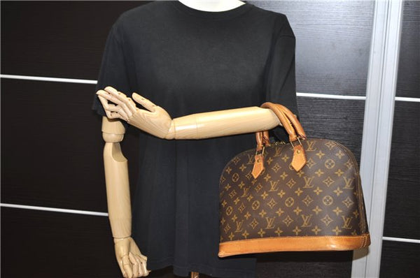 Authentic Louis Vuitton Monogram Alma Hand Bag Purse M51130 LV 5039F