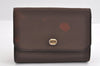 Authentic GUCCI Vintage Chain Shoulder Hand Bag Purse Nylon Leather Brown 5039I