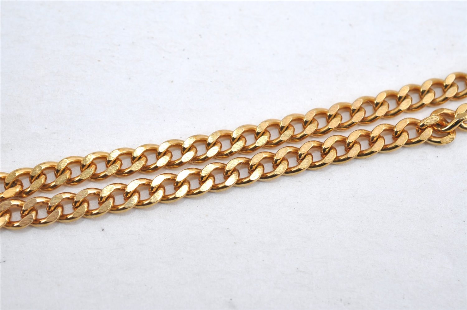 Authentic GUCCI Vintage Chain Shoulder Hand Bag Purse Nylon Leather Brown 5039I