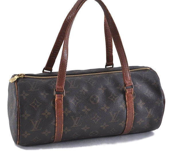 Authentic LOUIS VUITTON Monogram Papillon 30 Hand Bag Old Model LV 5040C