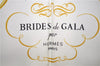 Authentic HERMES Carre 90 Scarf "BRIDES de GALA par" Silk Navy 5040E