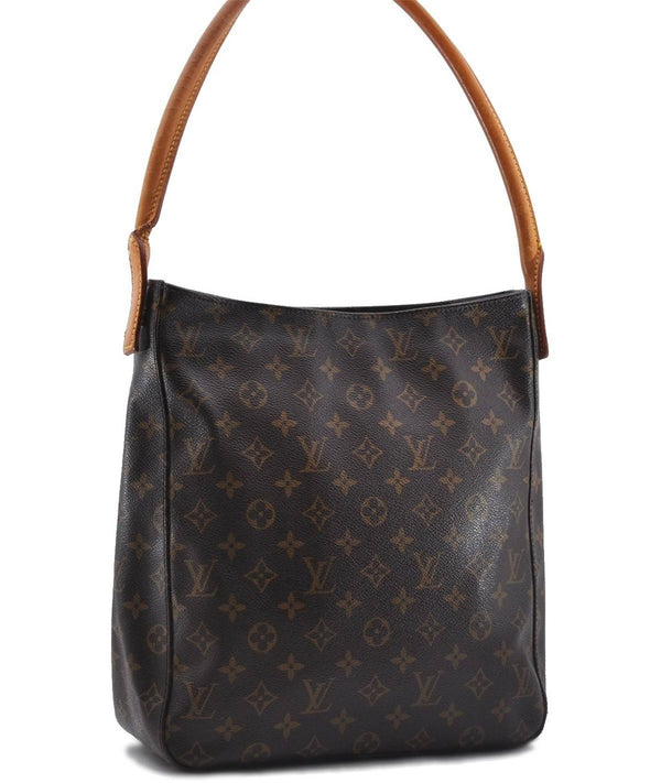 Authentic Louis Vuitton Monogram Looping GM Shoulder Bag M51145 LV 5041D