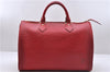 Authentic Louis Vuitton Epi Speedy 30 Hand Boston Bag Red M43007 LV 5042D