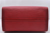 Authentic Louis Vuitton Epi Speedy 30 Hand Boston Bag Red M43007 LV 5042D