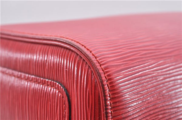Authentic Louis Vuitton Epi Speedy 30 Hand Boston Bag Red M43007 LV 5042D