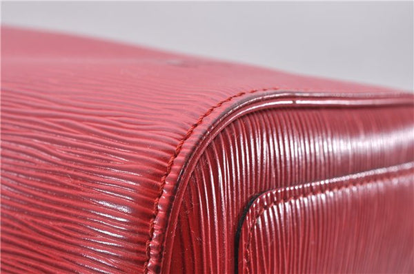 Authentic Louis Vuitton Epi Speedy 30 Hand Boston Bag Red M43007 LV 5042D