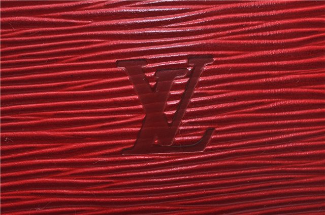 Authentic Louis Vuitton Epi Speedy 30 Hand Boston Bag Red M43007 LV 5042D