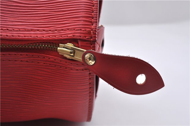 Authentic Louis Vuitton Epi Speedy 30 Hand Boston Bag Red M43007 LV 5042D