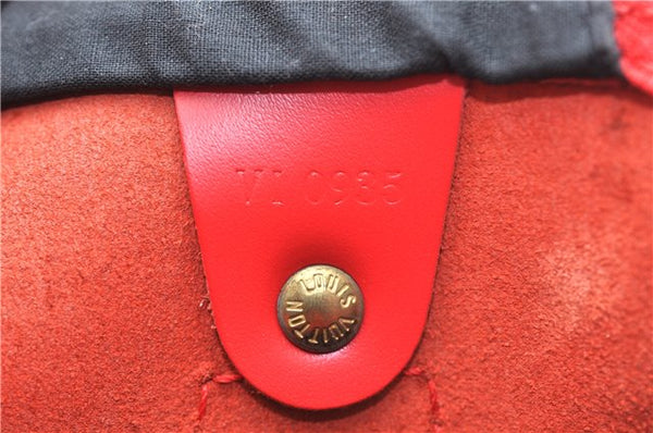 Authentic Louis Vuitton Epi Speedy 30 Hand Boston Bag Red M43007 LV 5042D