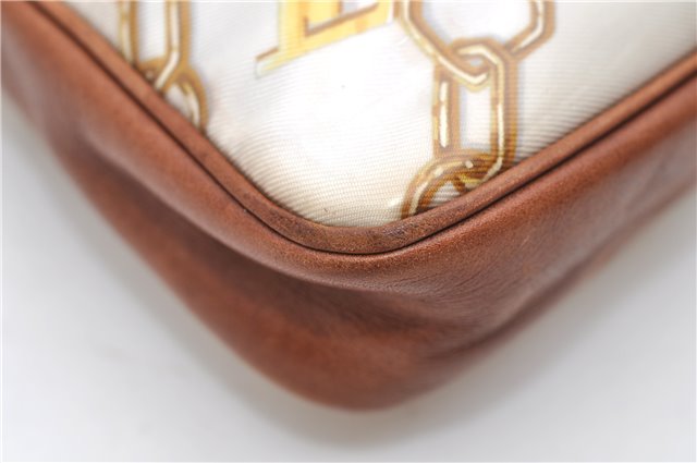 Authentic Louis Vuitton Monogram Charm Pochette Accessoires Pouch White 5043D