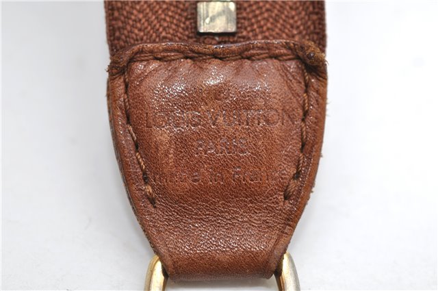 Authentic Louis Vuitton Monogram Charm Pochette Accessoires Pouch White 5043D