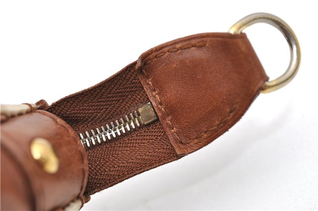 Authentic Louis Vuitton Monogram Charm Pochette Accessoires Pouch White 5043D